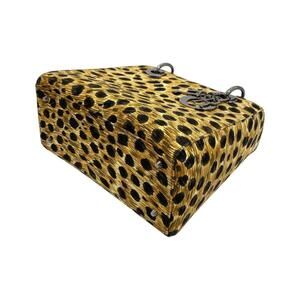 Dior bag handle Yellow transparent Christian Lady  leopard Clear Yellow